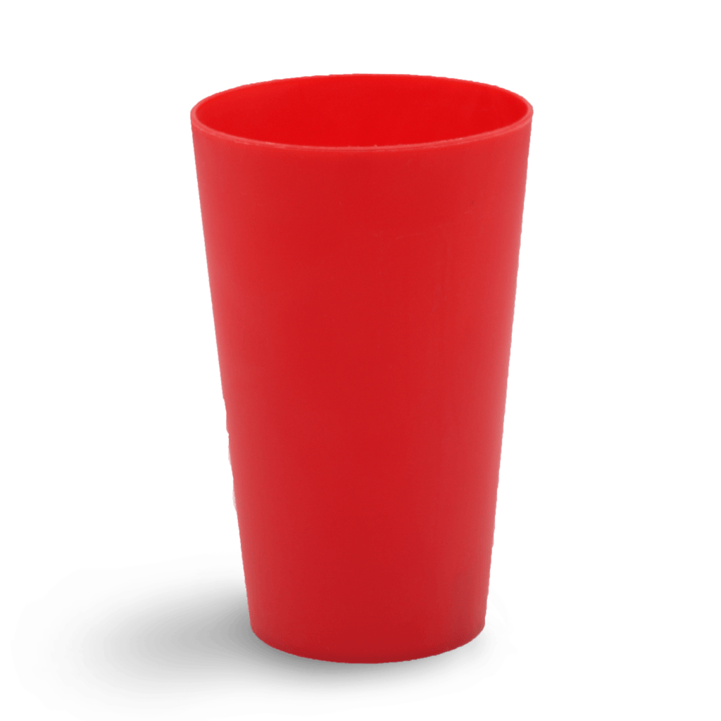 Onbedrukte hard plastic beker