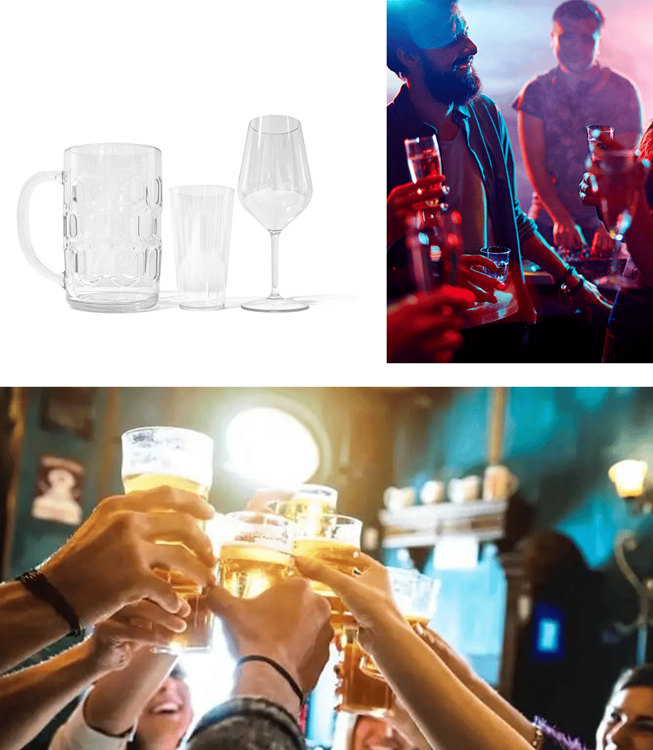 Herbruikbare PP festivalbekers