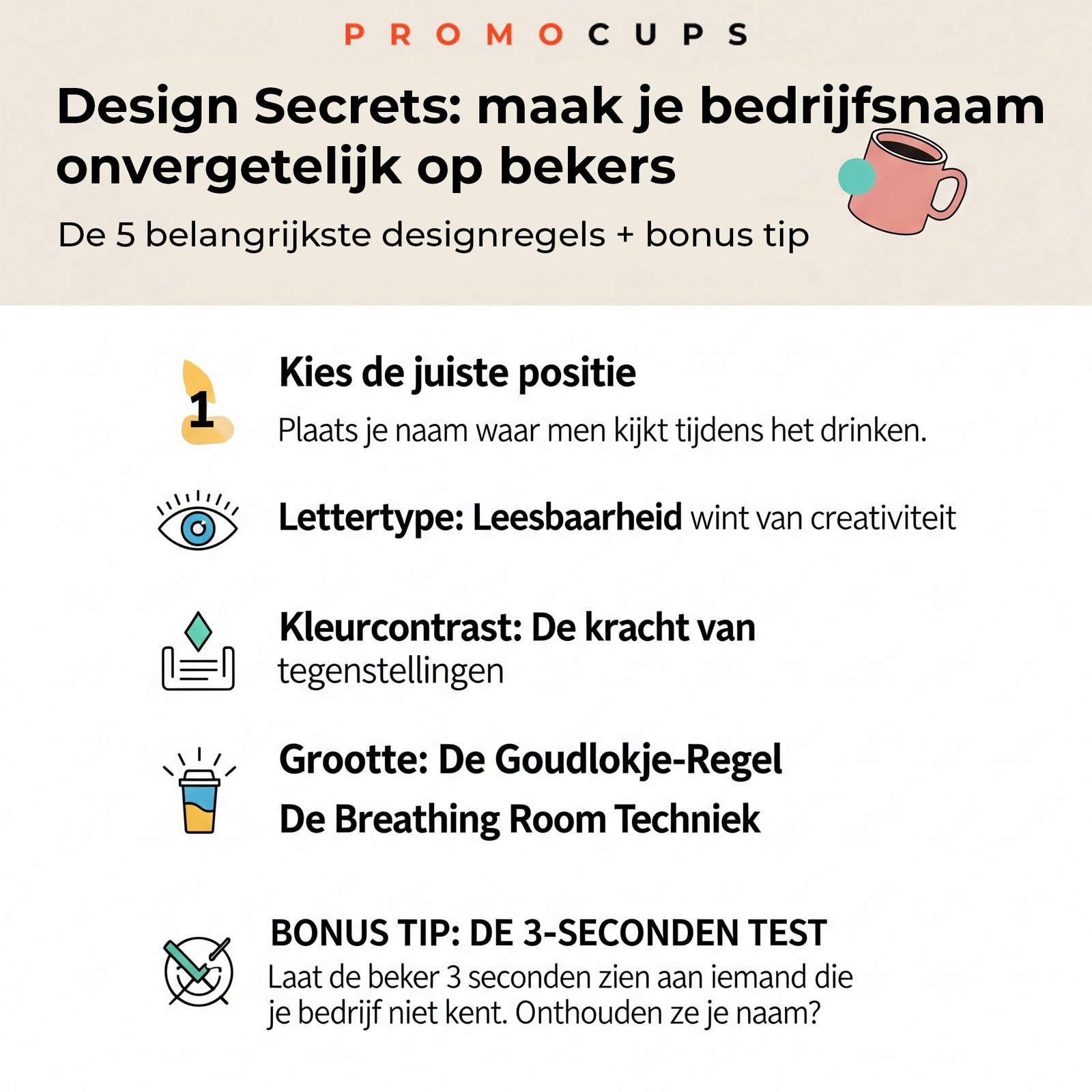 Design Secrets: Verschillende manieren om je bedrijfsnaam onvergetelijk te maken op bekers